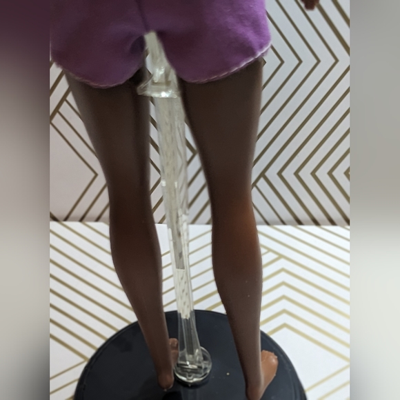 Barbie Beach Doll AA Kim Face White Swimsuit Floral 2017 Cleaned/Styled Washed - Picture 7 of 12